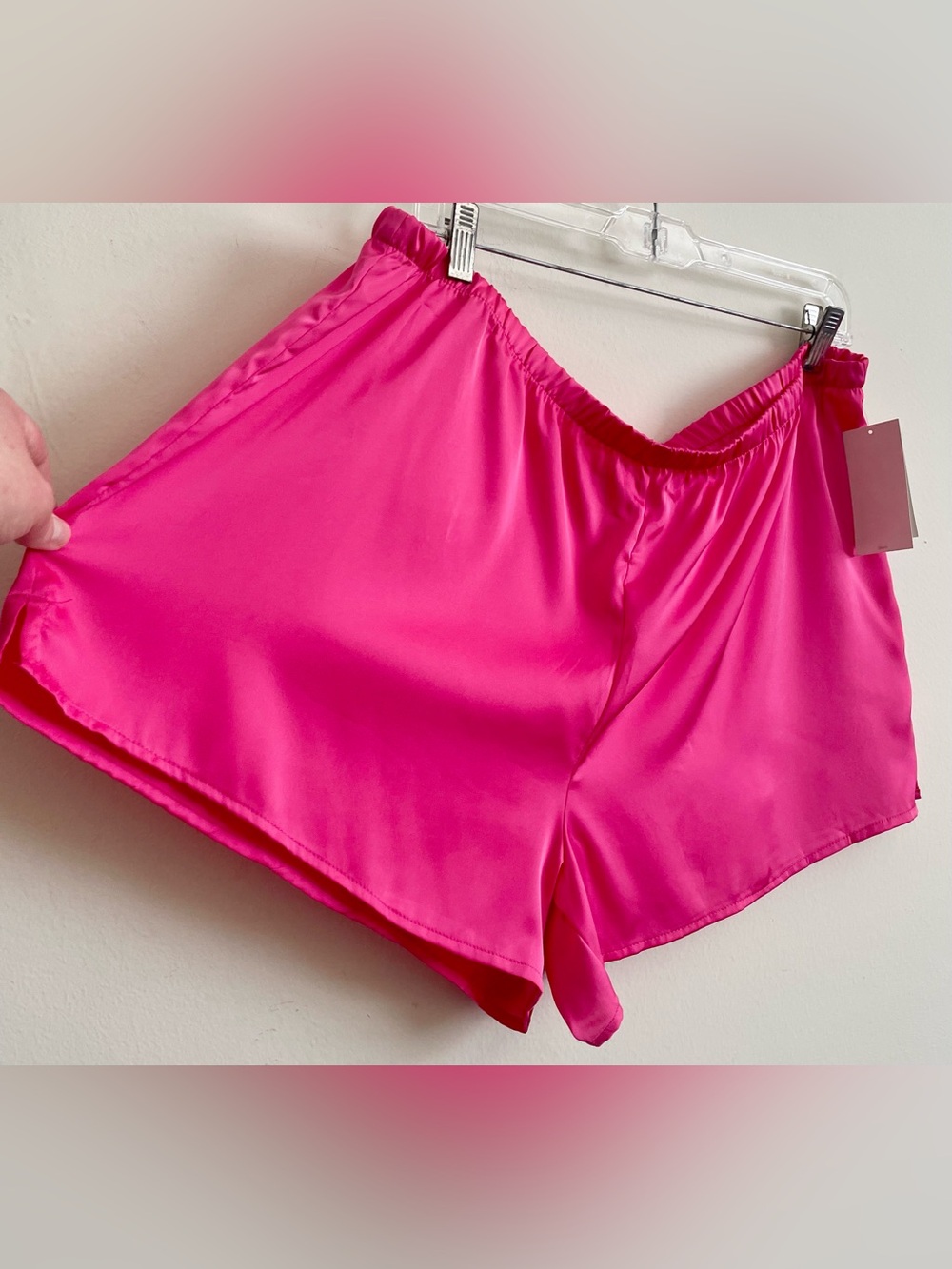 💕 NWT stars above Satin Lounge Shorts in Hot Pink 💕